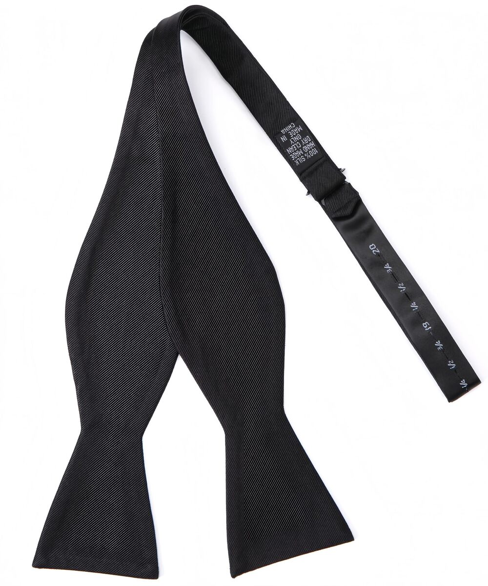 8001 100% Silk Bowtie Self Tie Bow Tie Bowtie Tuxedo Wedding Solid Color